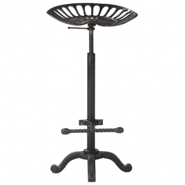 Taburete de cocina hierro fundido negro M 2