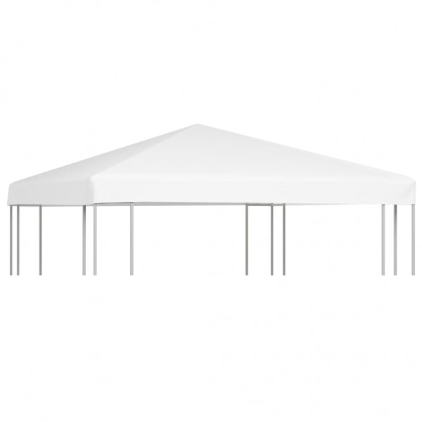 Cobertura de gazebo 270 g/m² 3x3 m branco M 5