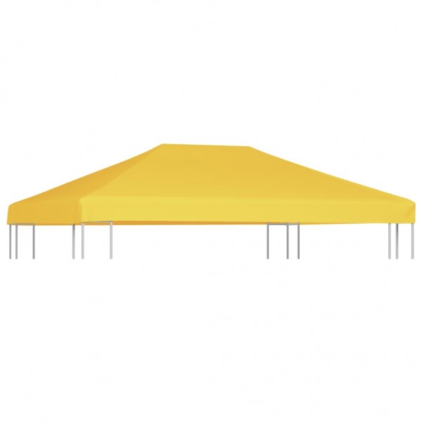 Cobertura de gazebo 270 g/m² 4x3 m amarelo M 4