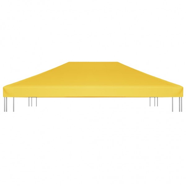 Cobertura de gazebo 270 g/m² 4x3 m amarelo M 5