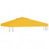 Cobertura de gazebo com 2 camadas 310 g/m² 3x3 m amarelo 5