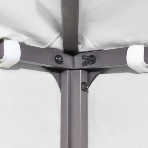 Cobertura de gazebo com 2 camadas 310 g/m² 3x3 m branco H