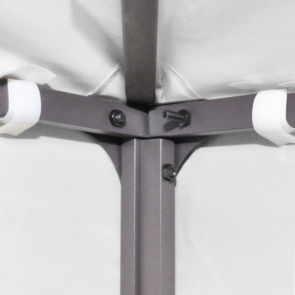 Toldo de cenador 2 niveles 310 g/m² 3x3 m blanco M 2