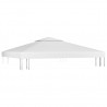 Toldo de cenador 2 niveles 310 g/m² 3x3 m blanco 4
