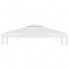 Toldo de cenador 2 niveles 310 g/m² 3x3 m blanco 5