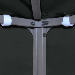 Toldo de cenador 2 niveles 310 g/m² 4x3 m negro H