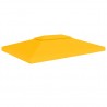 Toldo de cenador 2 niveles 310 g/m² 4x3 m amarillo 1