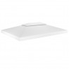 Toldo de cenador 2 niveles 310 g/m² 4x3 m blanco 1