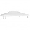 Cobertura de gazebo com 2 camadas 310 g/m² 4x3 m branco 4