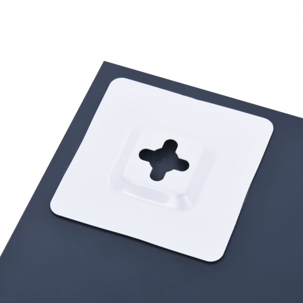 Espejo de pared con estante de vidrio templado 40x40 cm M 5