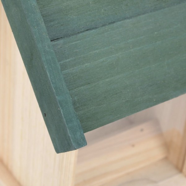 Comederos para pájaros 4 unidades madera de abeto M 3