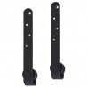 Kit mini puerta corredera de armario acero carbono 183 cm 4