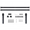 Kit mini puerta corredera armario acero carbono 200 cm 5