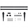 Kit mini puerta corredera de armario acero carbono 183 cm 5