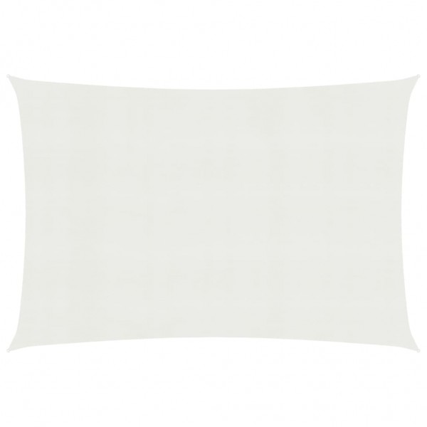 Toldo de vela HDPE blanco 160 g/m² 2.5x4.5 m D
