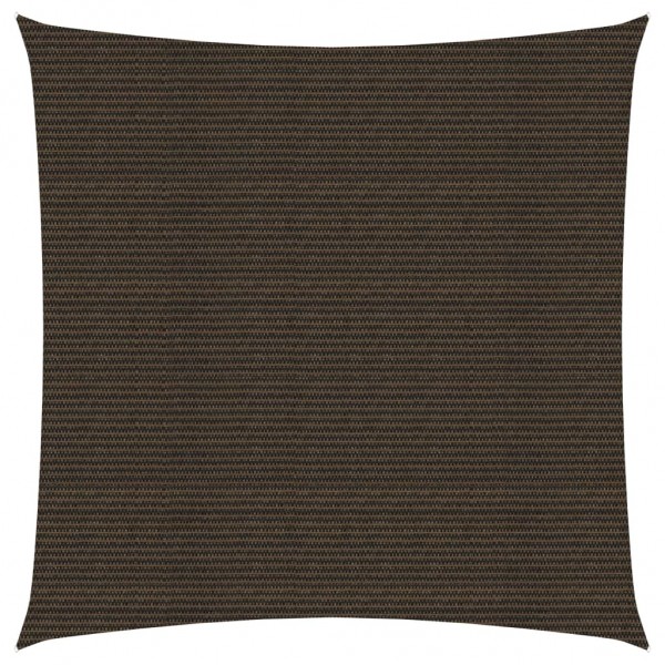 Toldo de vela HDPE marrón 160 g/m² 3.6x3.6 m D