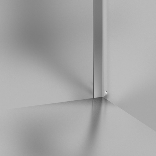 Mesa de trabalho comercial c/ armário 60x60x96cm aço inoxidável M 2