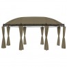Gazebo c/ cortinas 520x349x255 cm 180 g/m² cinzento-acastanhado 1