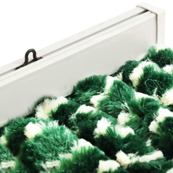 Cortina anti-insetos 90x220 cm chenille verde e branco M 5