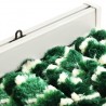 Cortina anti-insetos 90x220 cm chenille verde e branco 5
