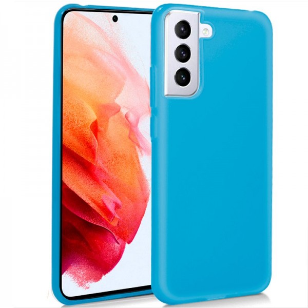 Funda COOL Silicona para Samsung G990 Galaxy S21 (Celeste) D