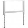 Estructura de banco de trabajo 2 uds metal 85x(69-95.5)cm gris 3
