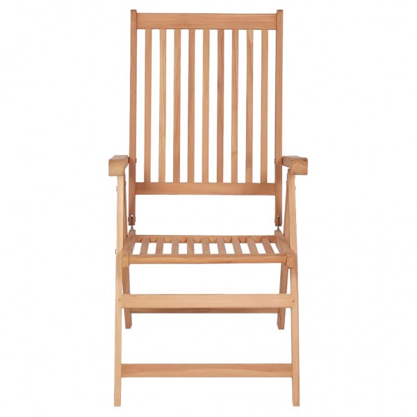 Cadeiras de jardim reclináveis 4 pcs madeira de teca maciça M 3