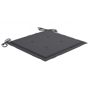 Almofadões p/ cadeiras jardim 2pcs 40x40x4 cm oxford antracite H