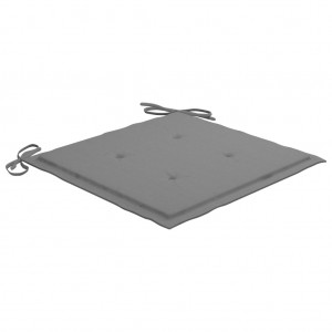 Almofadões p/ cadeiras de jardim 4 pcs tecido oxford cinza H