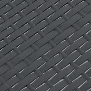 Mesa de jardín PP ratán gris antracita 58x58x41 cm H