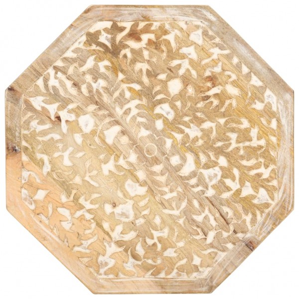 Mesa de apoio Ø48 cm madeira de mangueira maciça M 5