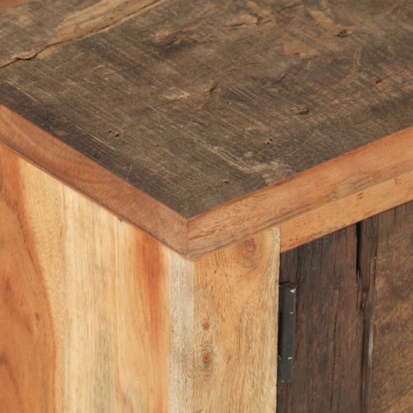 Mesa de centro de madera maciza reciclada 90x50x31 cm M 2