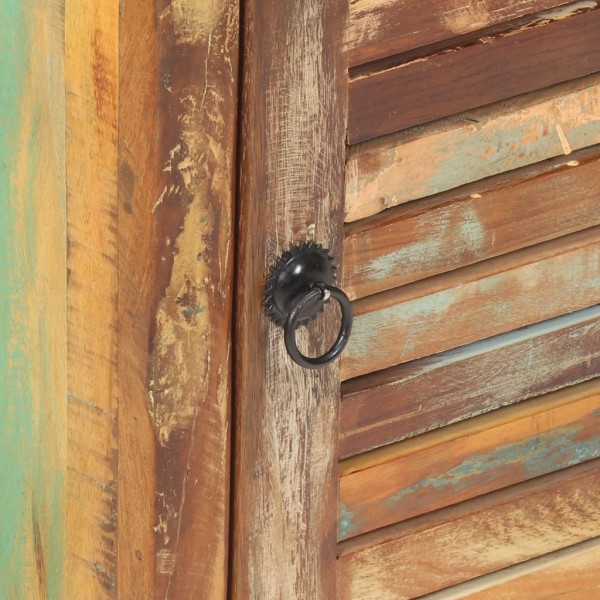 Aparador de madera maciza reciclada 45x32x110 cm M 4