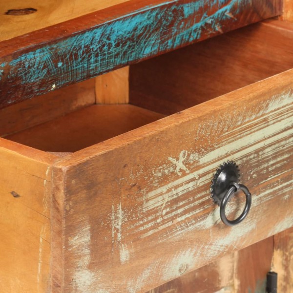 Aparador de madera maciza reciclada 45x32x110 cm M 5