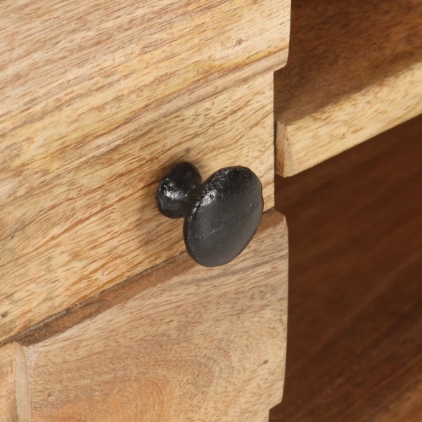 Mueble para TV de madera maciza de mango 116x30x35 cm M 4