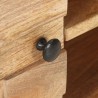 Mueble para TV de madera maciza de mango 116x30x35 cm 4