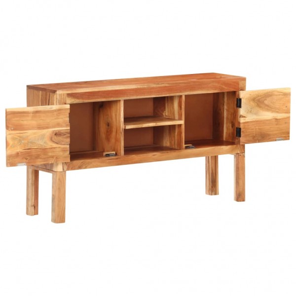 Aparador de madera maciza de acacia 116x30x66 cm M 3