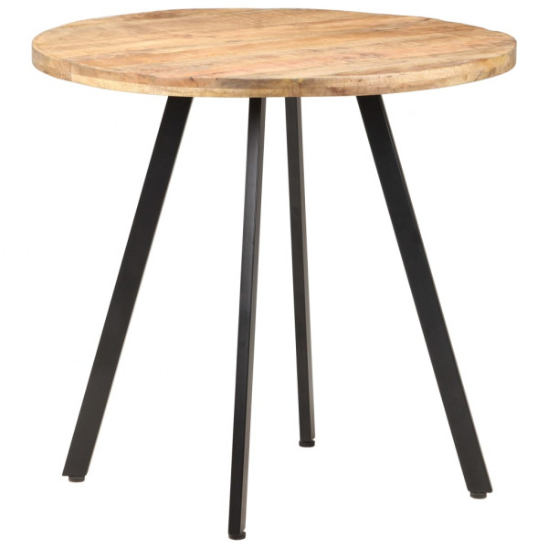 Mesa de comedor de madera de mango rugosa 80 cm M 5