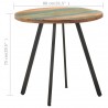Mesa de comedor de madera maciza reciclada 80 cm 4