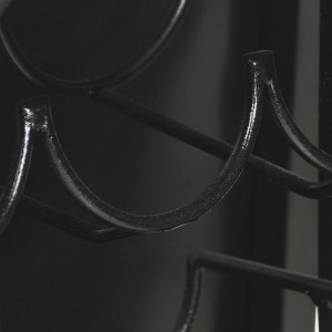 Botellero forma de tractor madera de mango rugosa 49x31x172 cm H