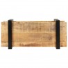 Mueble para TV de madera maciza de mango rugosa 90x40x40 cm 4