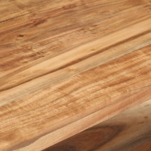 Mueble para TV de madera maciza de acacia 90x40x40 cm H