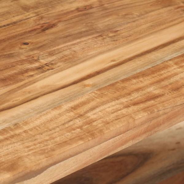 Mueble para TV de madera maciza de acacia 90x40x40 cm M 2