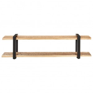 Mueble para TV de madera maciza de mango rugosa 160x40x40 cm H