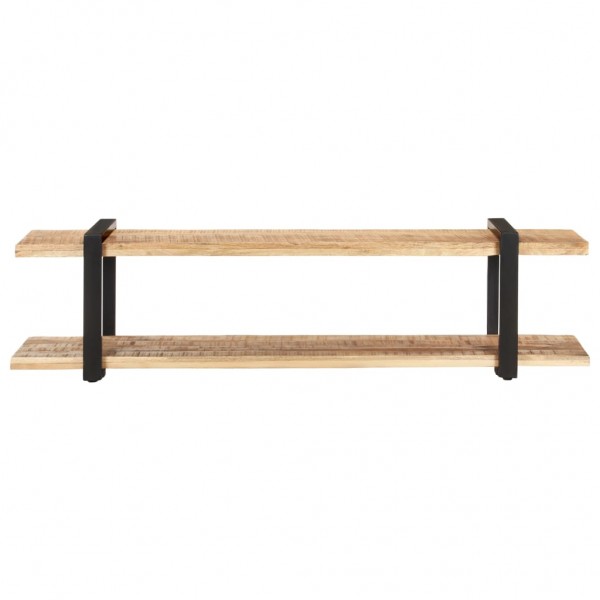 Mueble para TV de madera maciza de mango rugosa 160x40x40 cm M 2