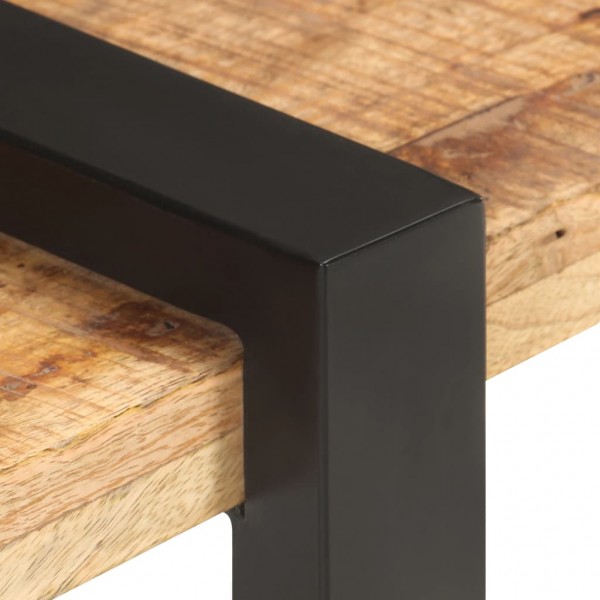 Mueble para TV de madera maciza de mango rugosa 160x40x40 cm M 4