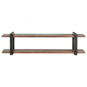 Mueble para TV madera maciza reciclada 160x40x40 cm H