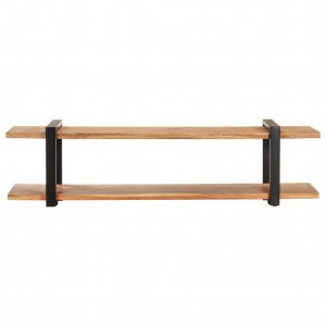 Mueble para TV madera maciza de acacia 160x40x40 cm H
