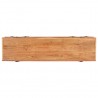 Mueble para TV de madera maciza de acacia 160x40x50 cm 3