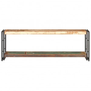 Mueble para la TV de madera maciza reciclada 120x30x40 cm H